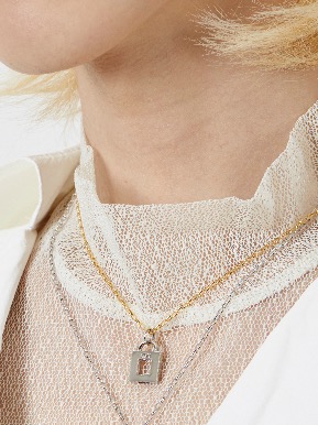 h_dew lock mini necklace (silver, gold) *ph-1, 수민 착용*