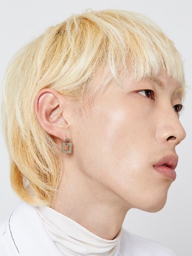 h_dew lock single earring