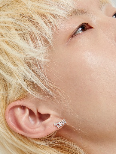 h_dew logo earrings